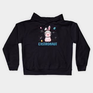 Eastronaut Pig Astronaut Easter Day Kids Hoodie